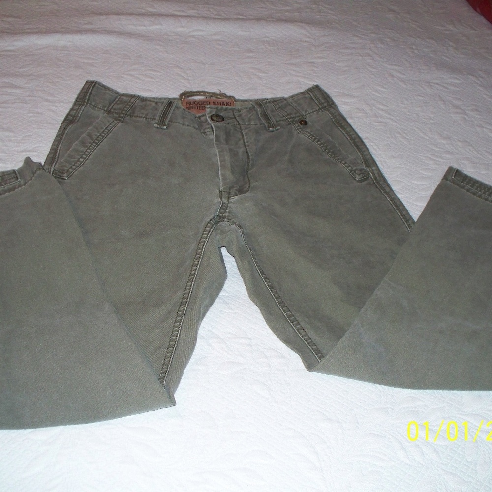 1969 Rugged Khakis Pants 29x30 Tan 100% Cotton